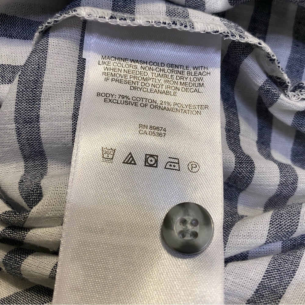 Mountain Hardware Striped Button Down Drawstring … - image 6